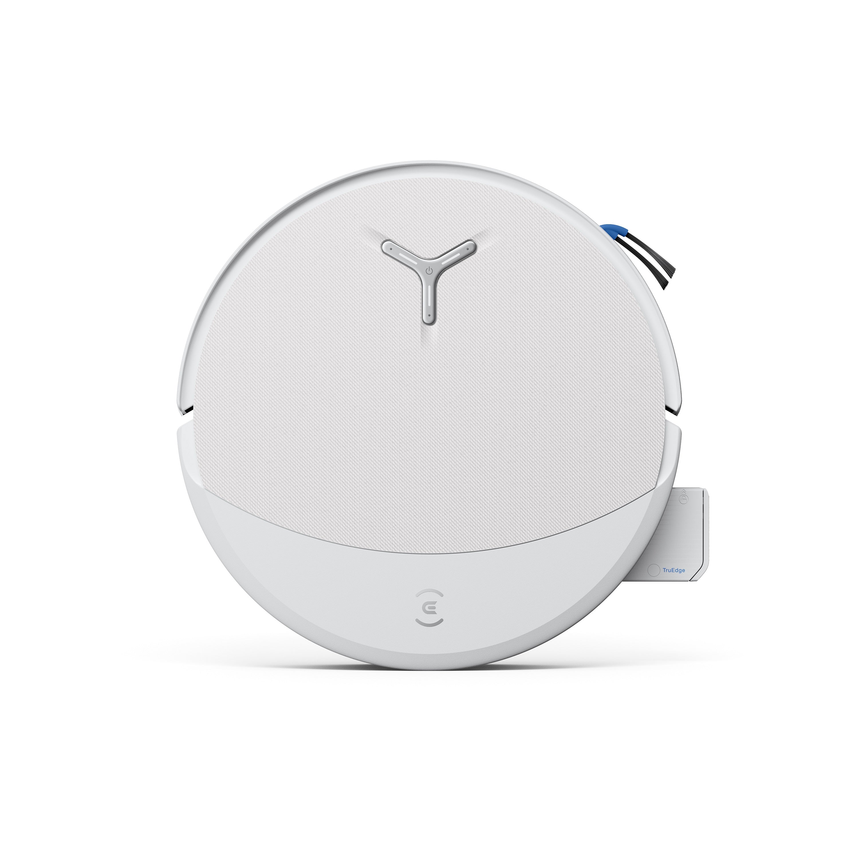 ECOVACS DEEBOT T90 Omni white robot vacuum front view with dock