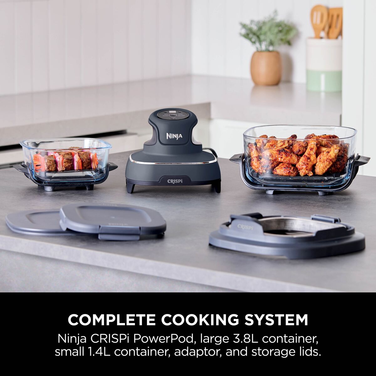 Ninja Crispi 4-In-1 Portable Glass Air Fryer