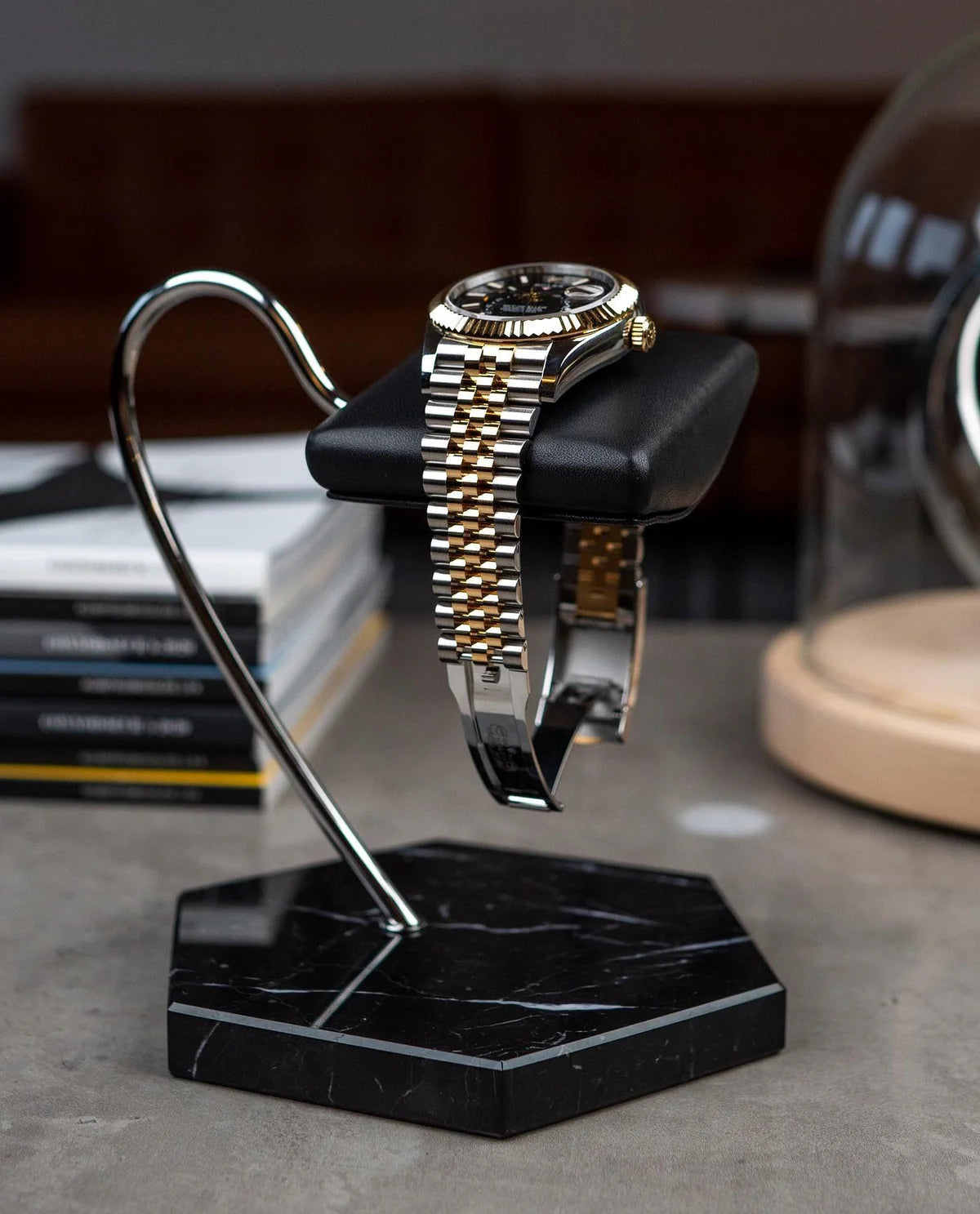 Fawes Hexagonal Watch Stand Single Cushion