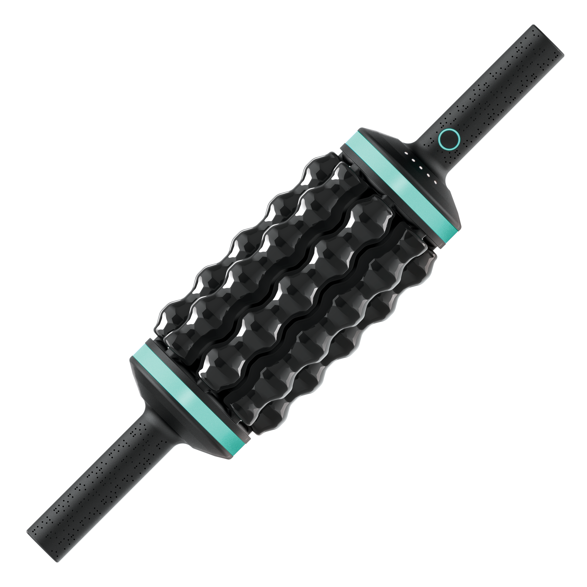 Chirp RPM powered roller alternate view showing the spinning node bars