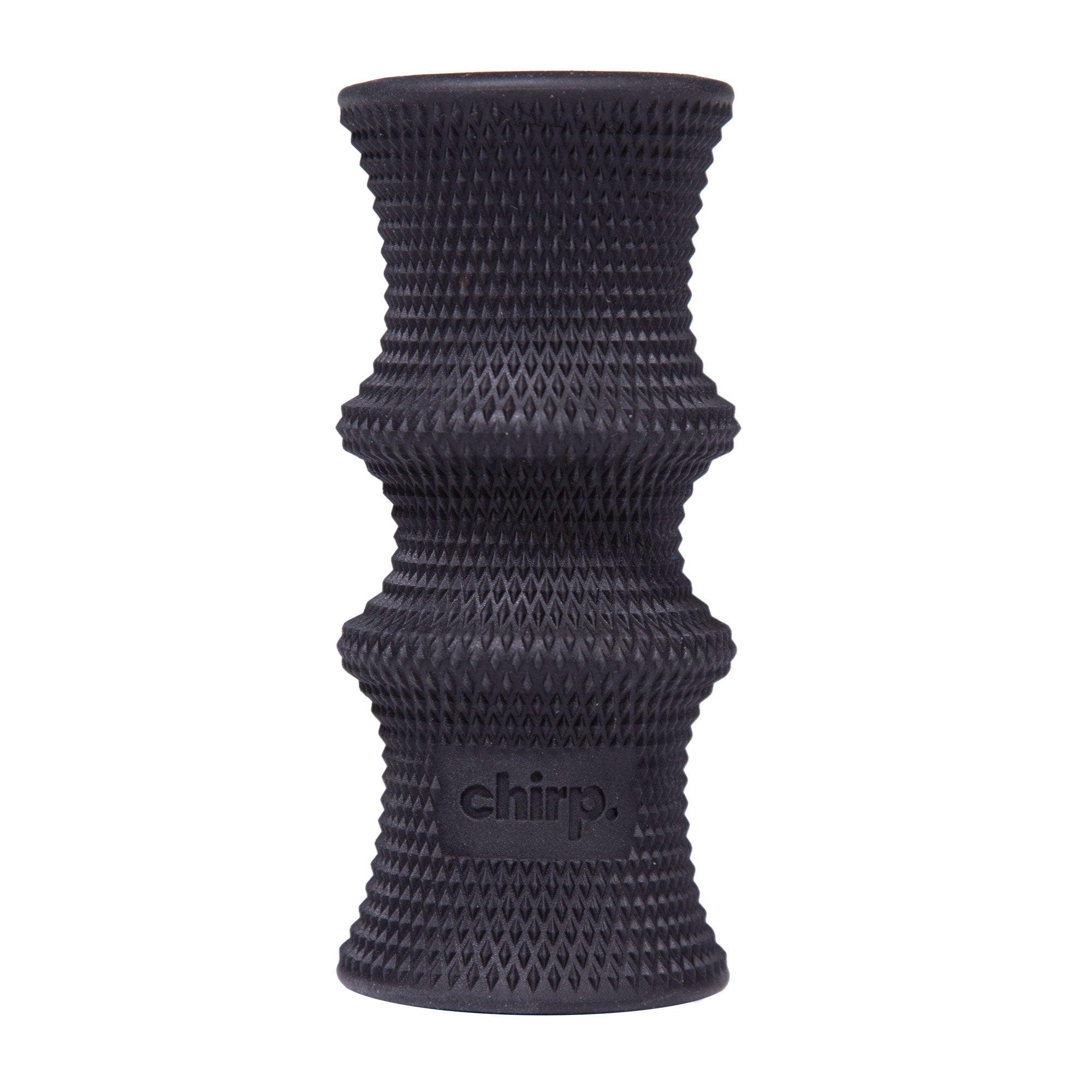 Chirp 2 inch Foot Roller front view showing the centre channel