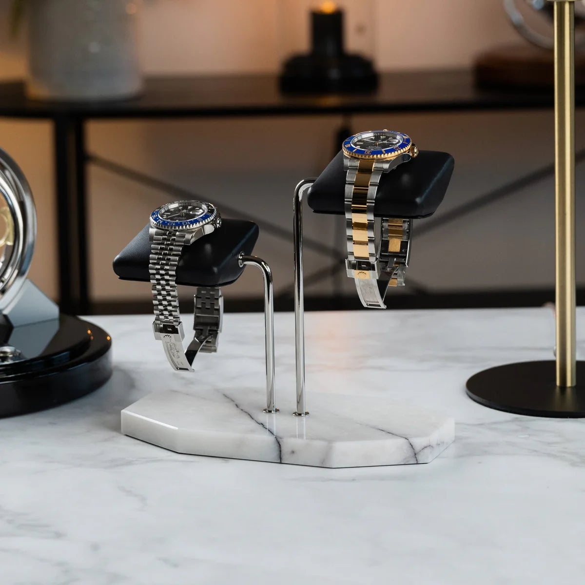 Fawes Hexagonal Watch Stand Double Cushion