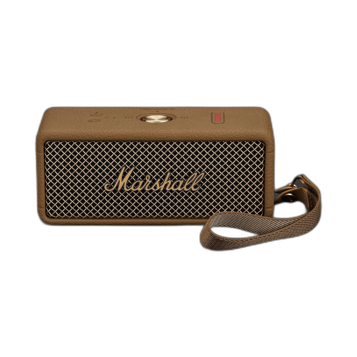 Marshall Emberton III portable Bluetooth speaker in Brown, front view on white background