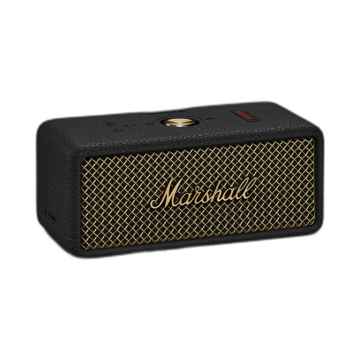 Marshall Emberton III portable Bluetooth speaker in Vintage Black, angled front view on white background