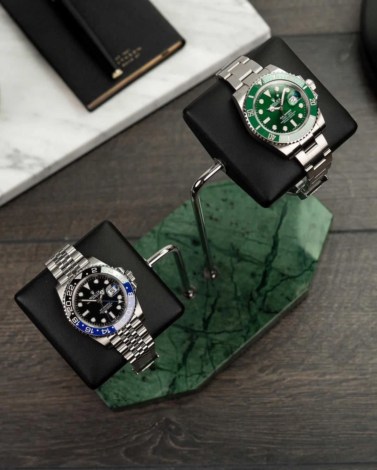 Fawes Hexagonal Watch Stand Double Cushion