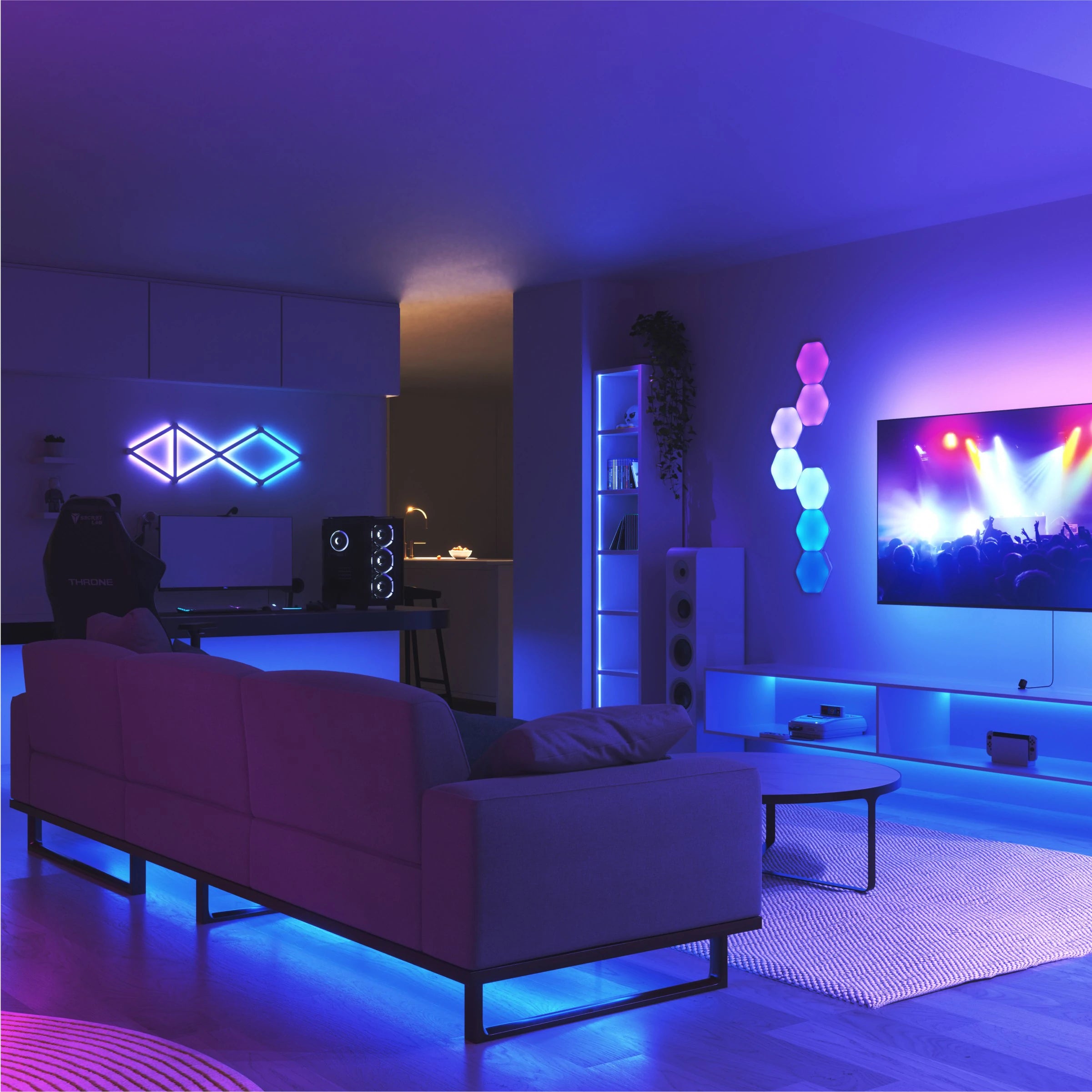 Nanoleaf 4D Screen Mirror + Lightstrip Kit (TVs & Monitors Up to 85″)