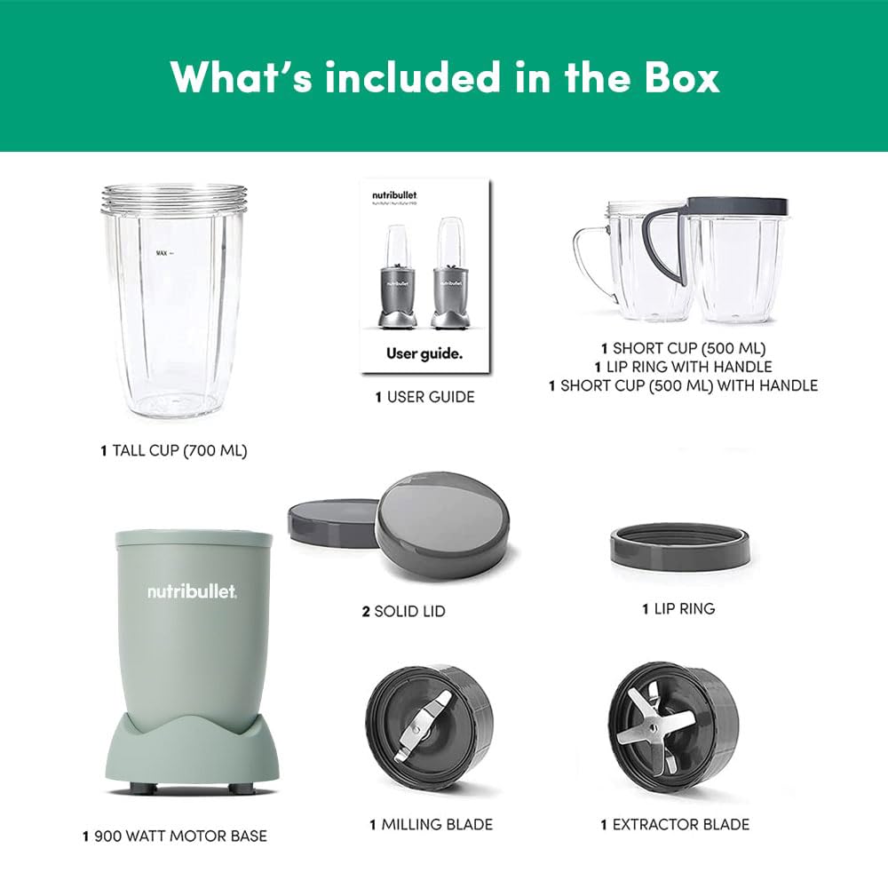 Nutribullet PRO 900W, 12 Pcs Set