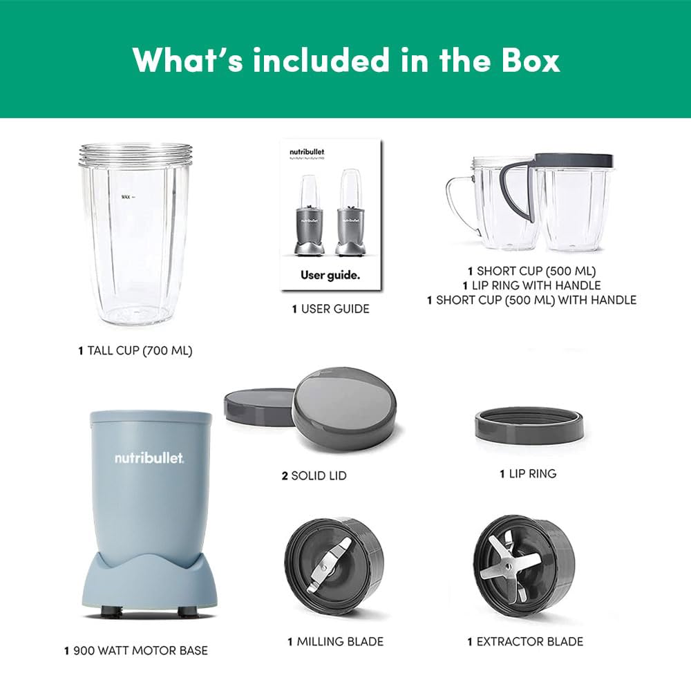 Nutribullet PRO 900W, 12 Pcs Set