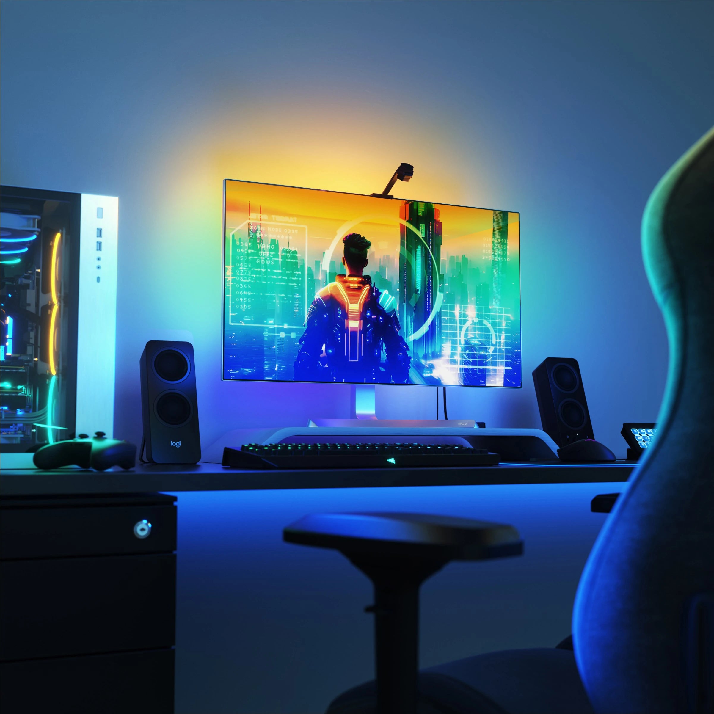 Nanoleaf 4D Screen Mirror + Lightstrip Kit (TVs & Monitors Up to 85″)