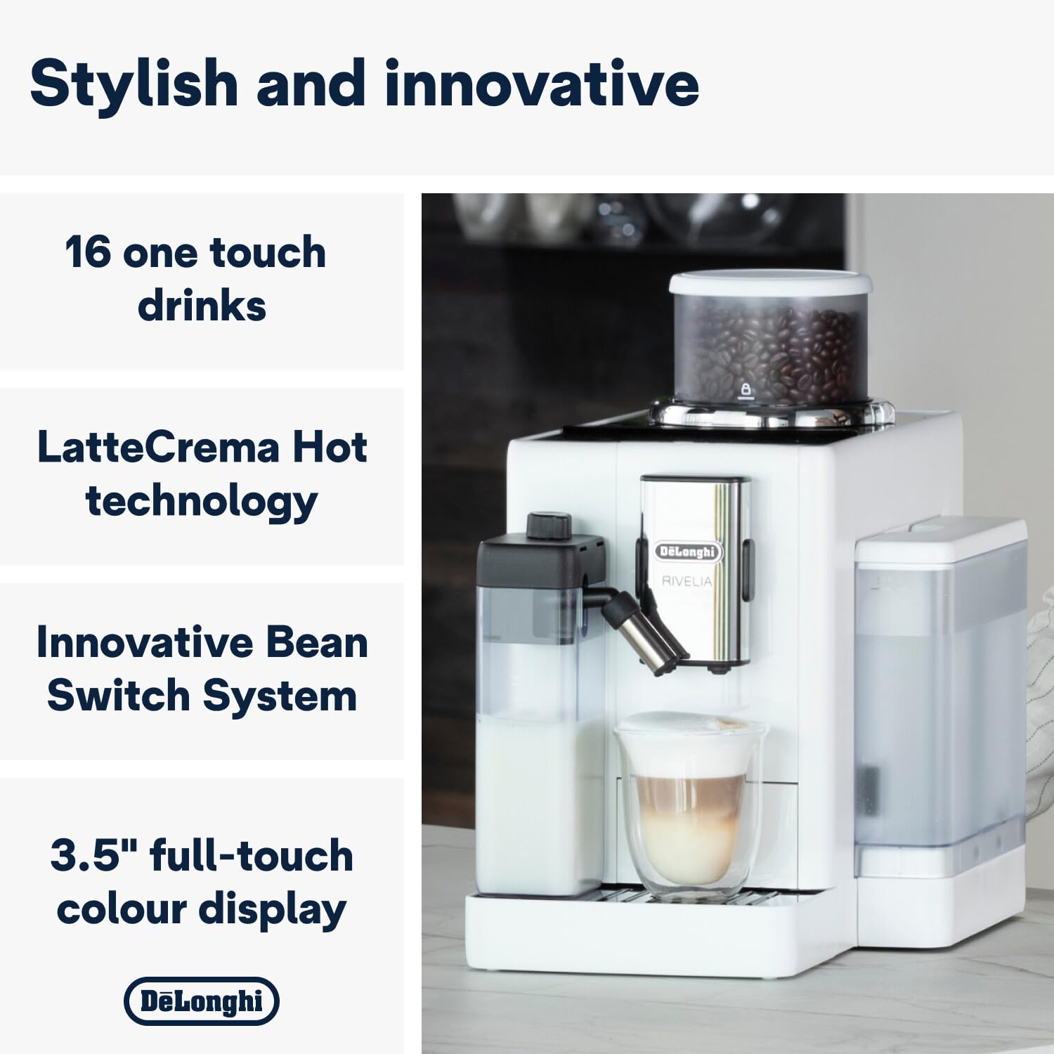 DeLonghi Rivelia Automatic Coffee Maker - EXAM440.55.B