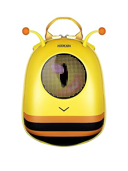 Hookaba GlowBuddy LED Eyes Backpack | Kids Smart Bag With App Control