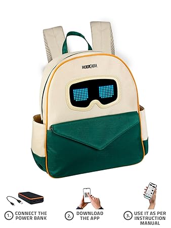 Zyppie Kids LED Backpack | 9L Lightweight Bag with Custom Display