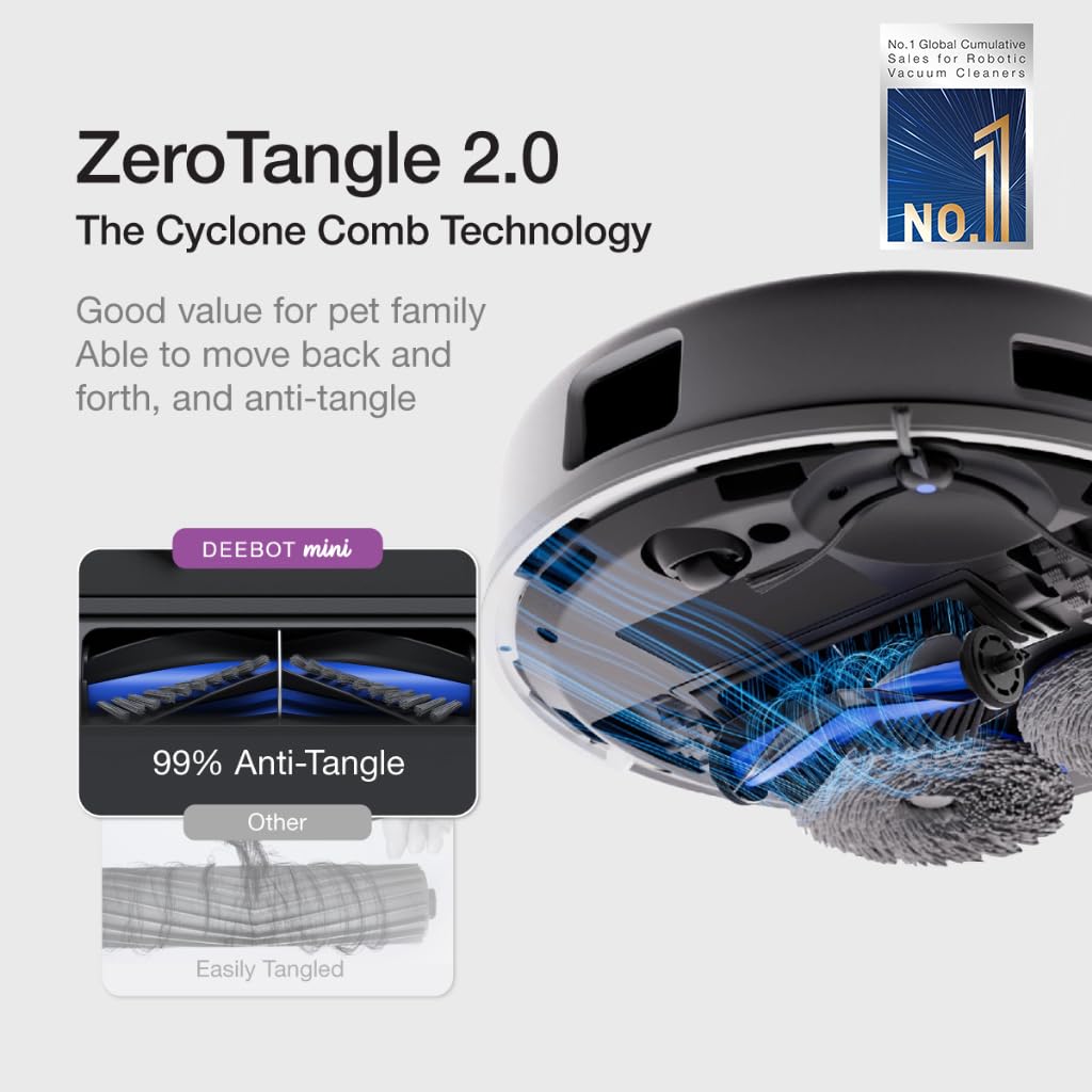 ECOVACS DEEBOT MINI Omni 2 in 1 Robot Vacuum Cleaner & Mop