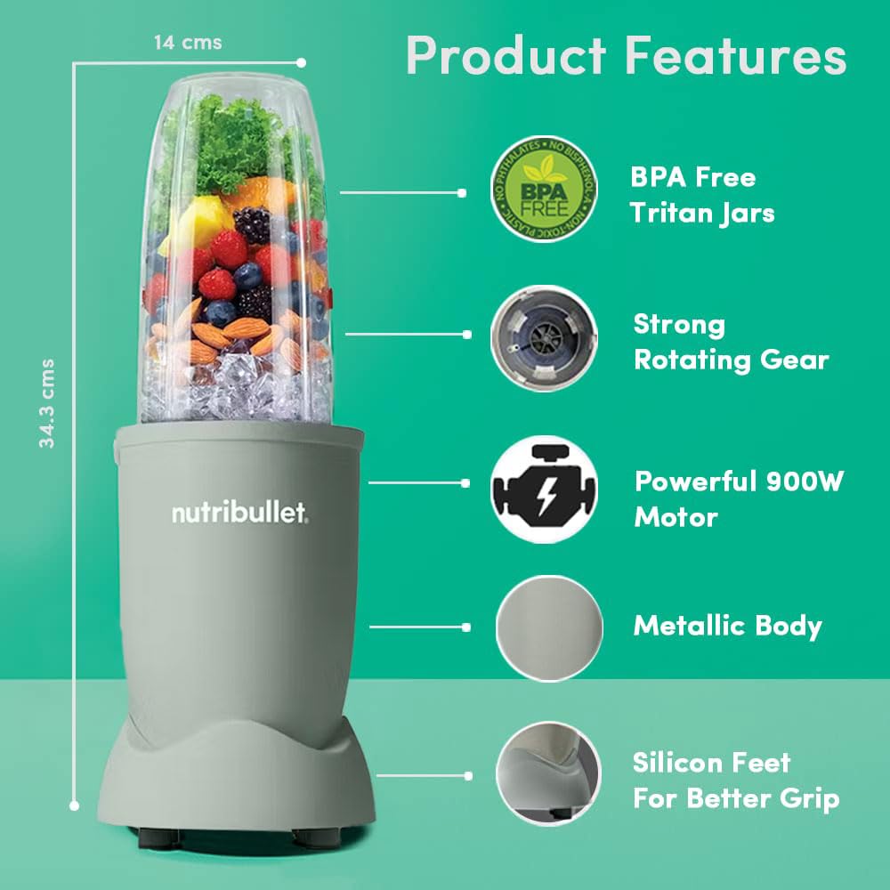 Nutribullet PRO 900W, 12 Pcs Set