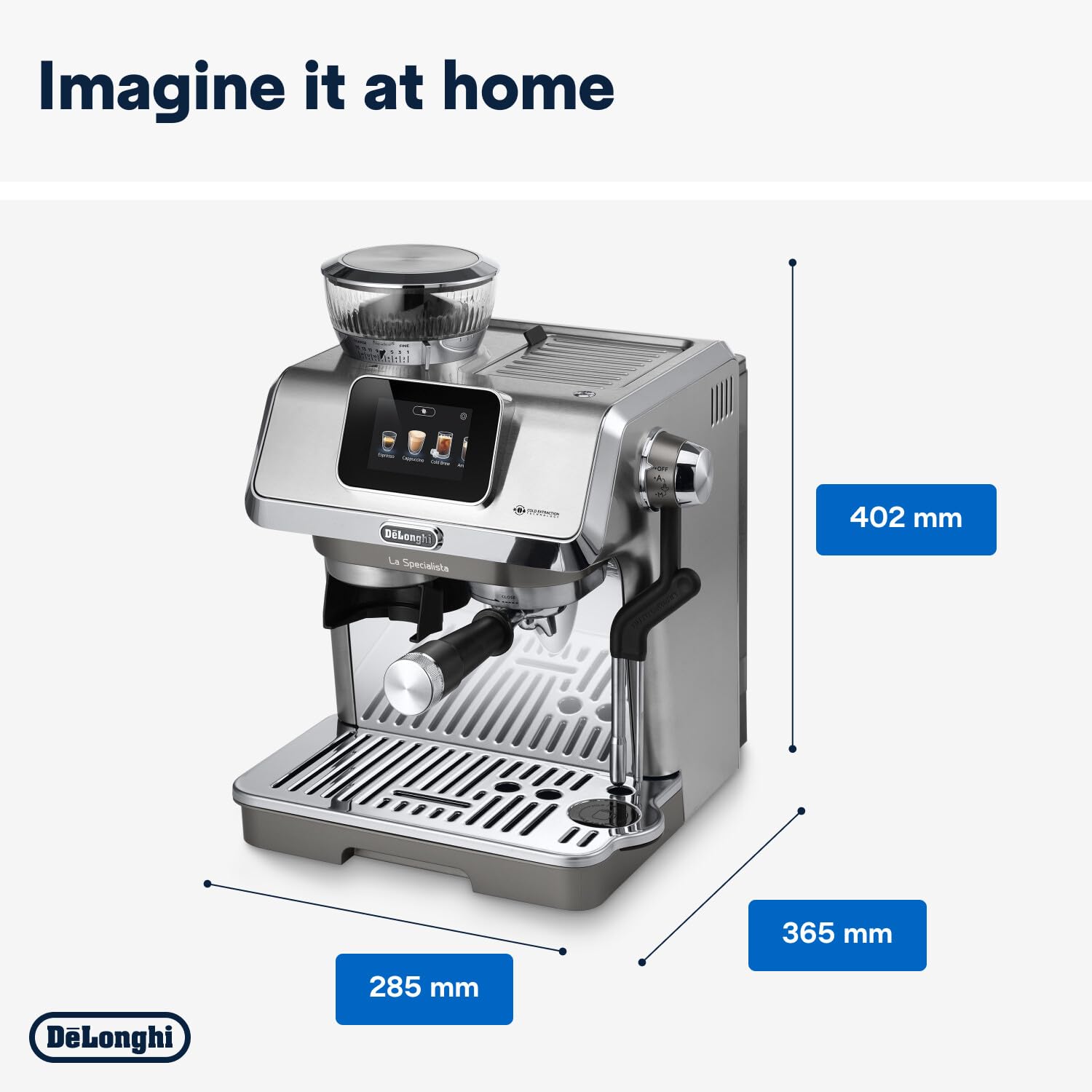 DeLonghi Cold Brew Coffee Machine, La Specialista Touch EC9455.M, Barista Style Espresso Coffee