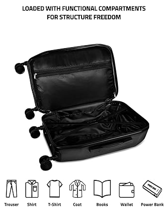 Hookaba Eye Rover LED Trolley – 44 L Cabin-Size Smart Luggage with 48×48 Pixel Removable LED Display