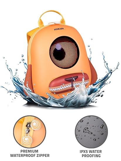 Hookaba GlowBuddy LED Eyes Backpack | Kids Smart Bag With App Control