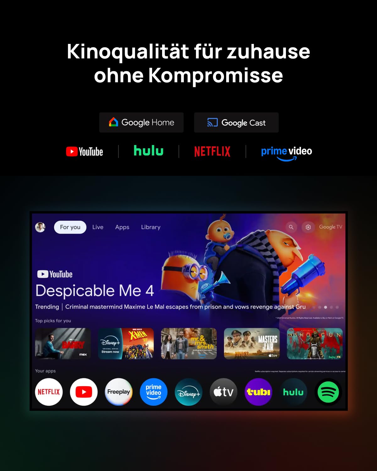 XGIMI 2025 Launch HORIZON 20 Pro 4K RGB Triple Laser Home Projector