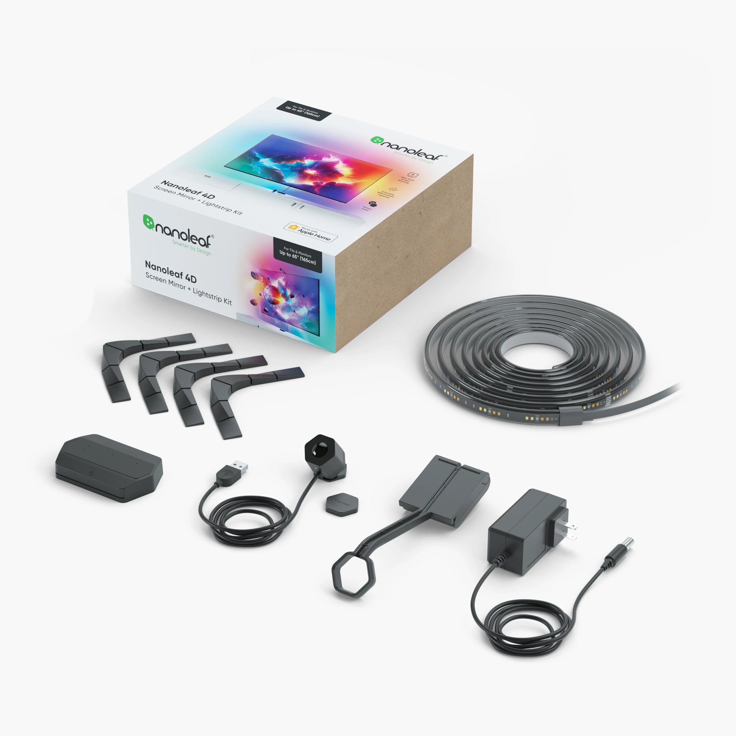 Nanoleaf 4D Screen Mirror + Lightstrip Kit (TVs & Monitors Up to 65″)