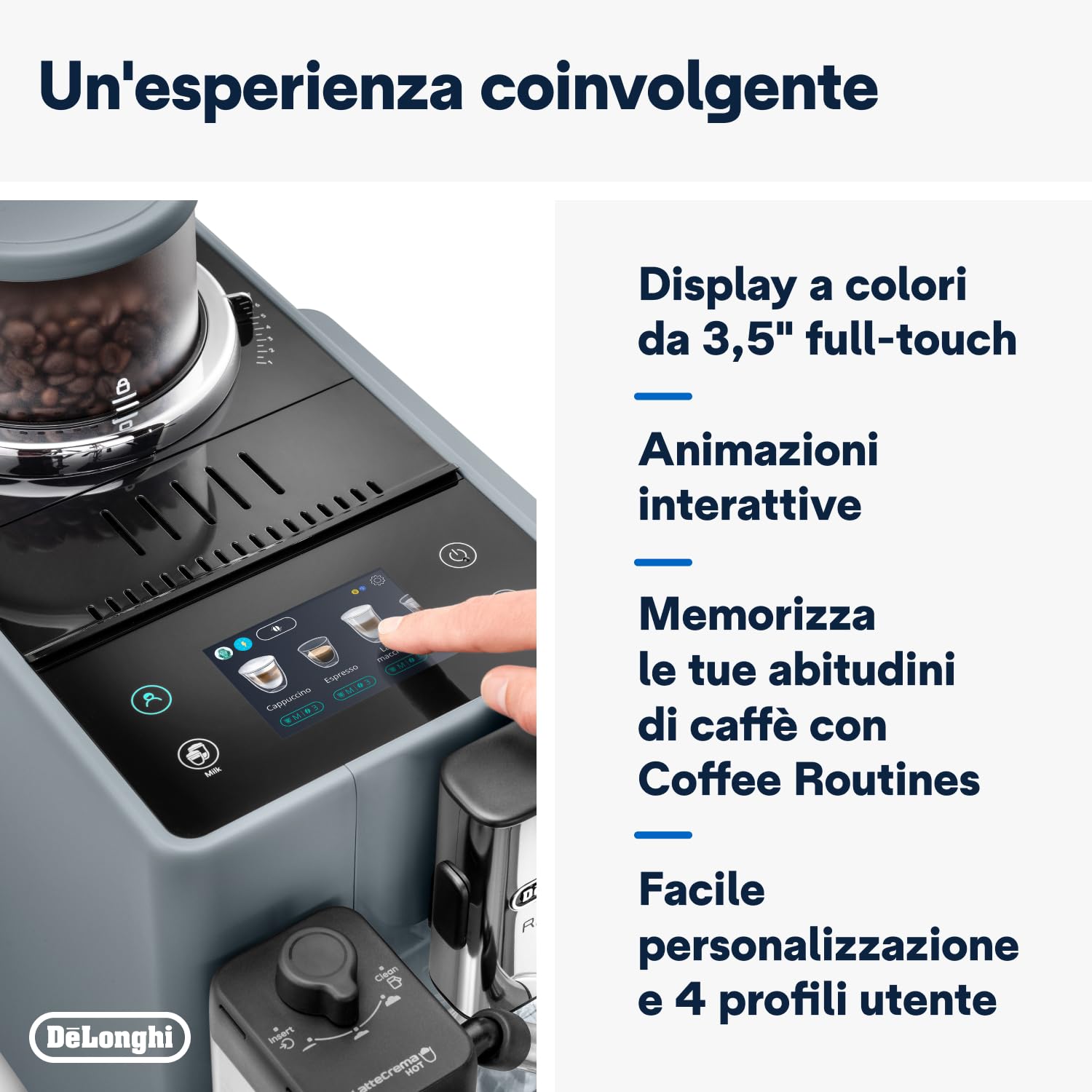 DeLonghi Rivelia Automatic Coffee Maker - EXAM440.55.B