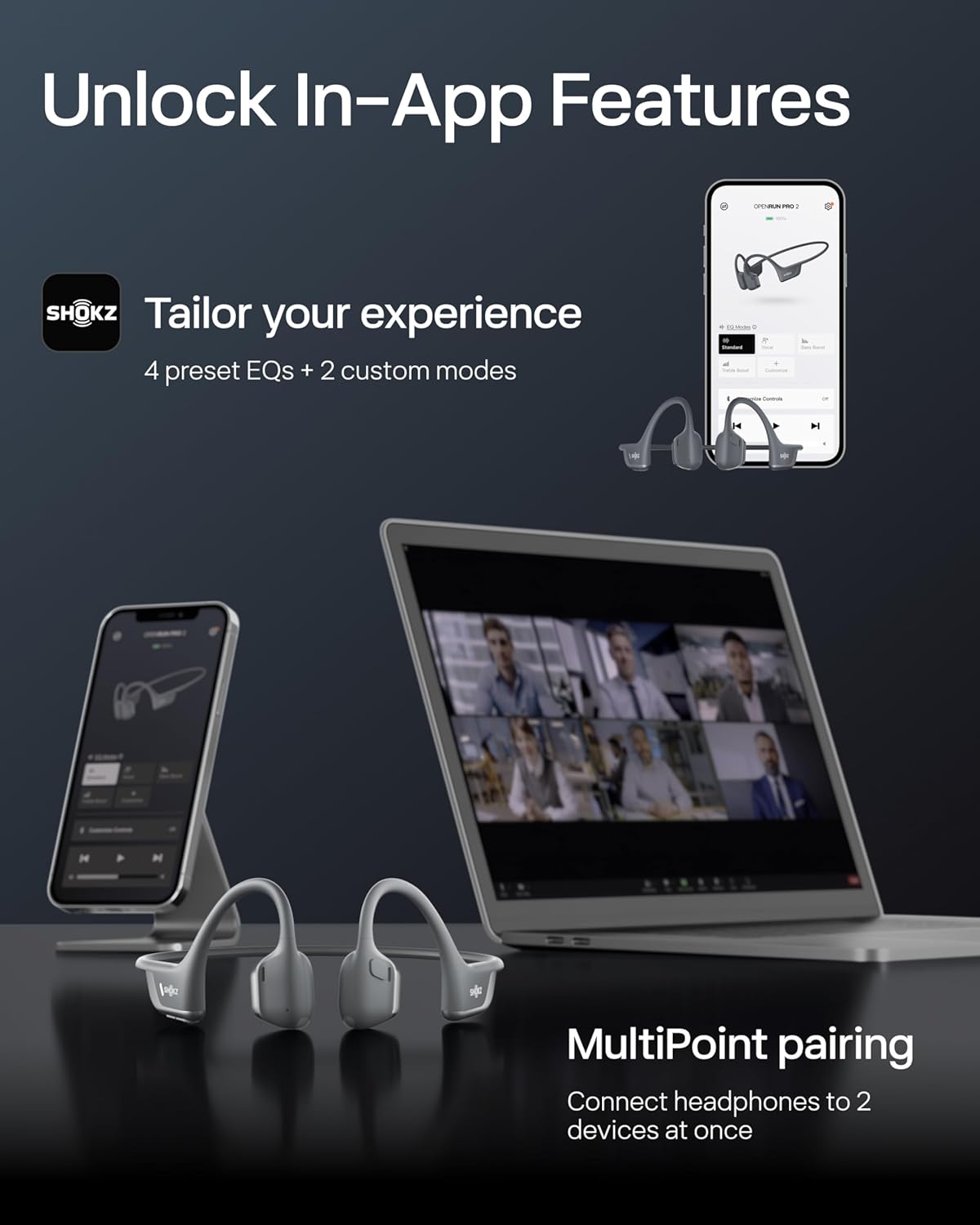 SHOKZ Openrun Pro 2 Mini Bone Conduction Sport Headphones