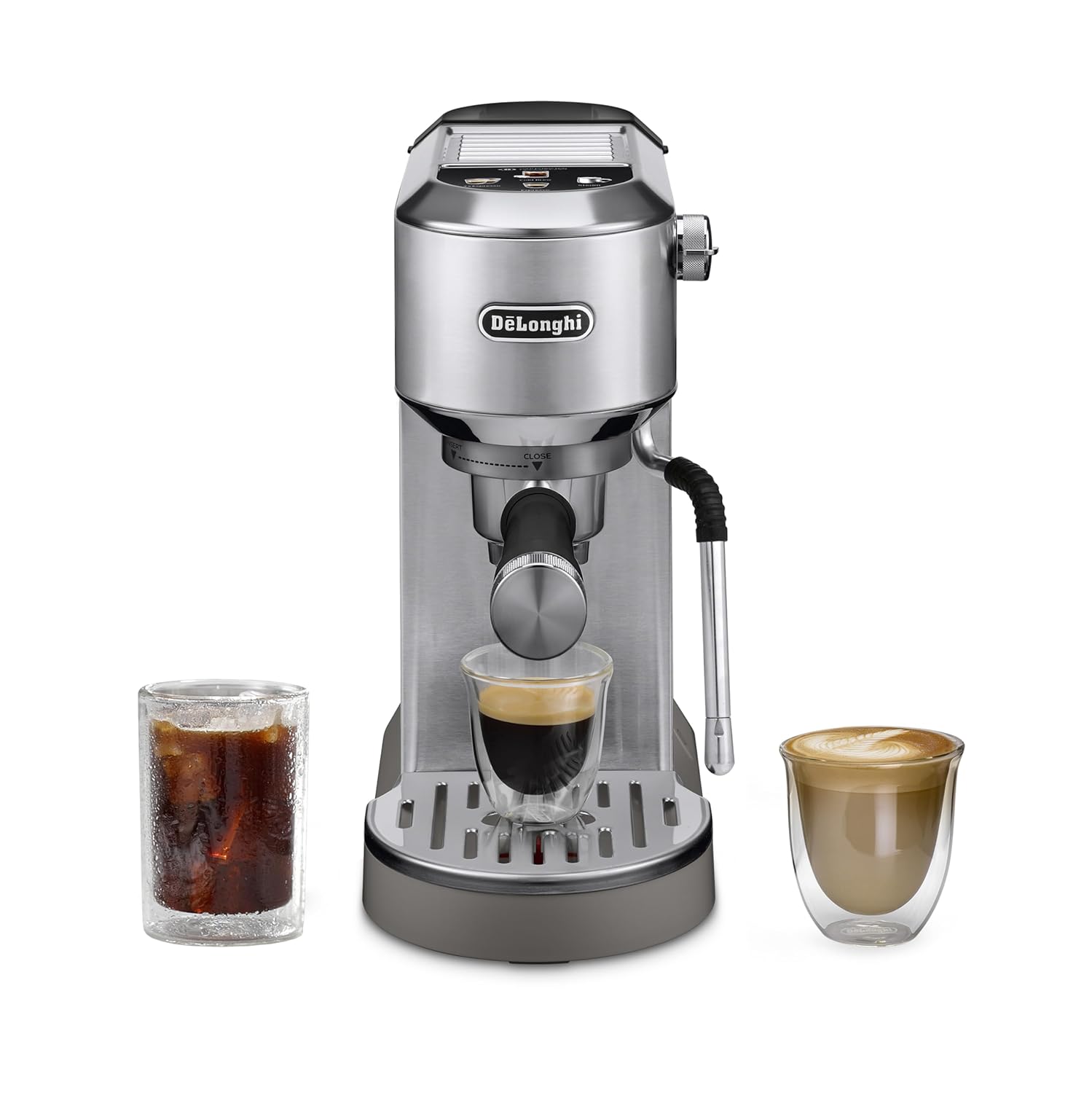 De’Longhi Dedica Duo Cold Brew Espresso Machine with Milk Frother