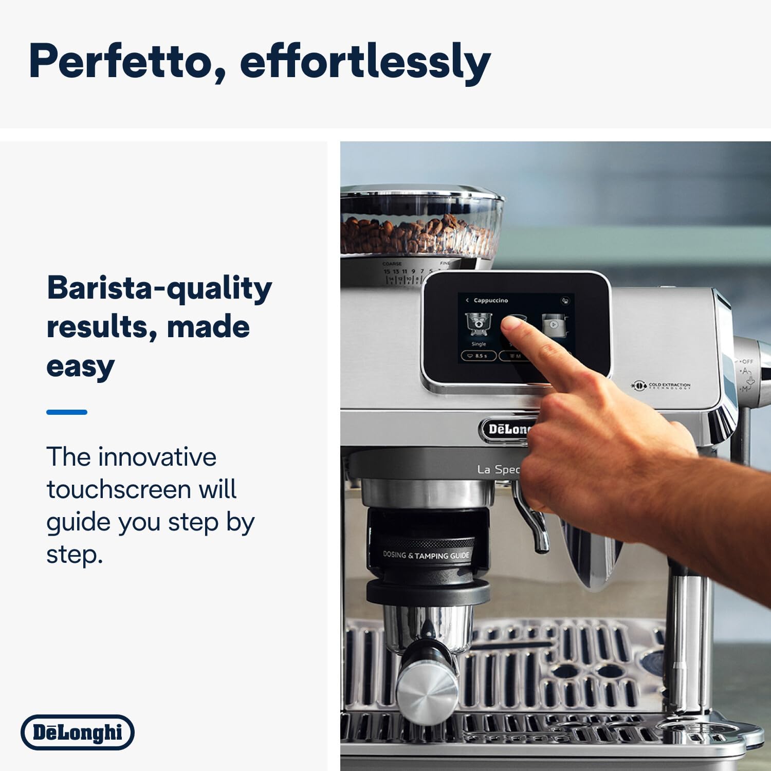 DeLonghi Cold Brew Coffee Machine, La Specialista Touch EC9455.M, Barista Style Espresso Coffee
