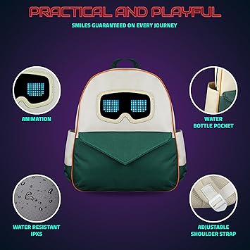 Zyppie Kids LED Backpack | 9L Lightweight Bag with Custom Display