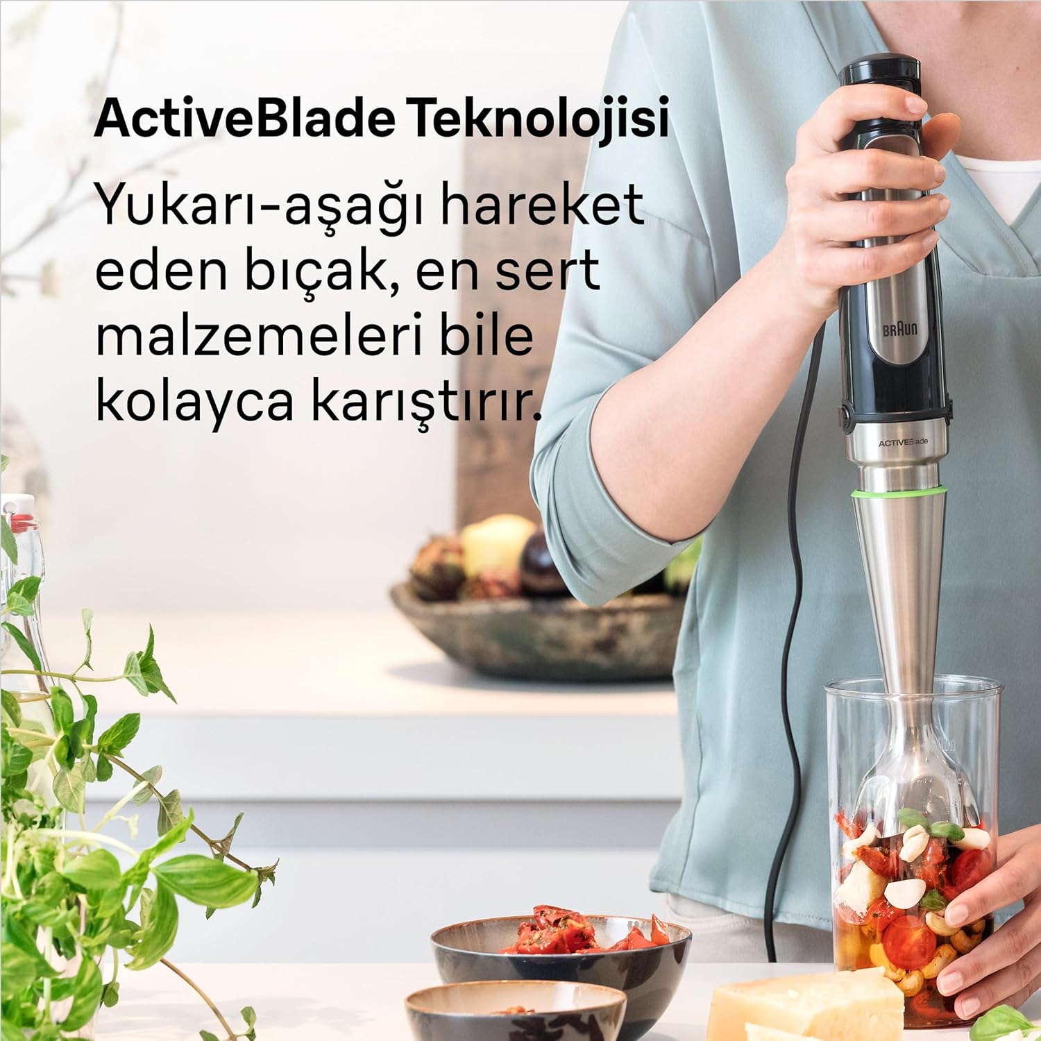 Braun MultiQuick 7 Hand Blender 1000W with Beaker, 1.5L Food Processor, Whisk