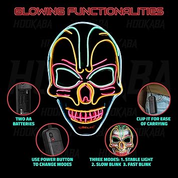 Hookaba: Phantom -Unisex LED Mask