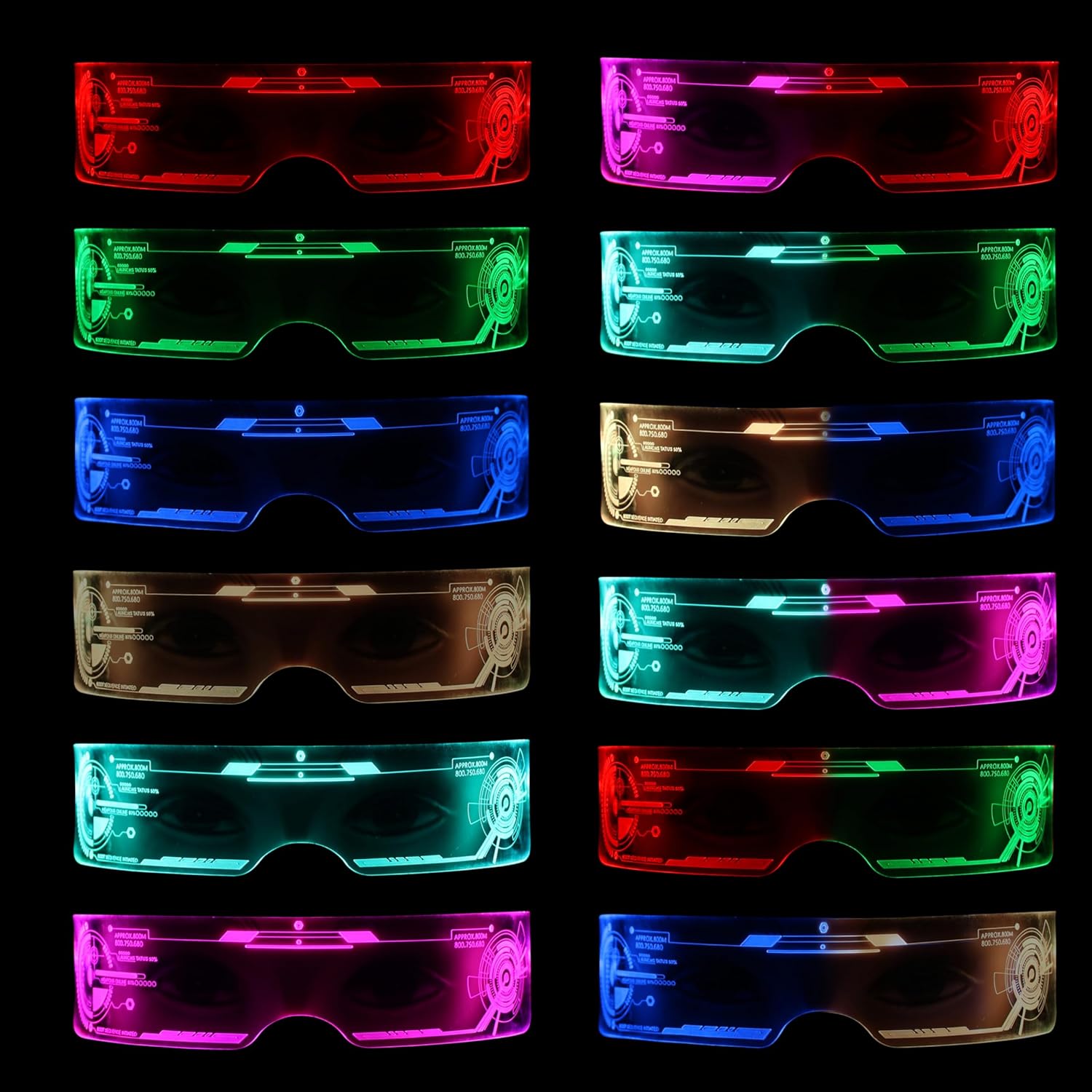 Hookaba:Unisex LED Trance Shade