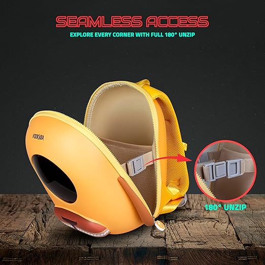 Hookaba GlowBuddy LED Eyes Backpack | Kids Smart Bag With App Control