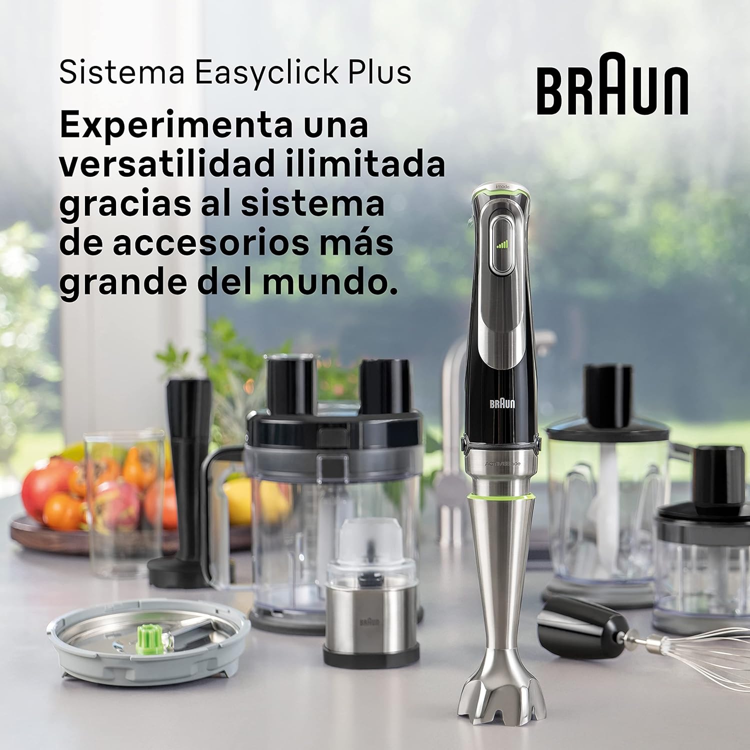 Braun MultiQuick 9 Hand Blender 1200W with Beaker, 1.25L Blender, Chopper, Puree Masher, Whisk