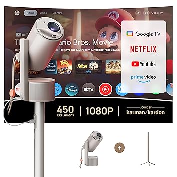 XGIMI MoGo 3 Pro Portable Projector with PowerBase Stand (Bundle)