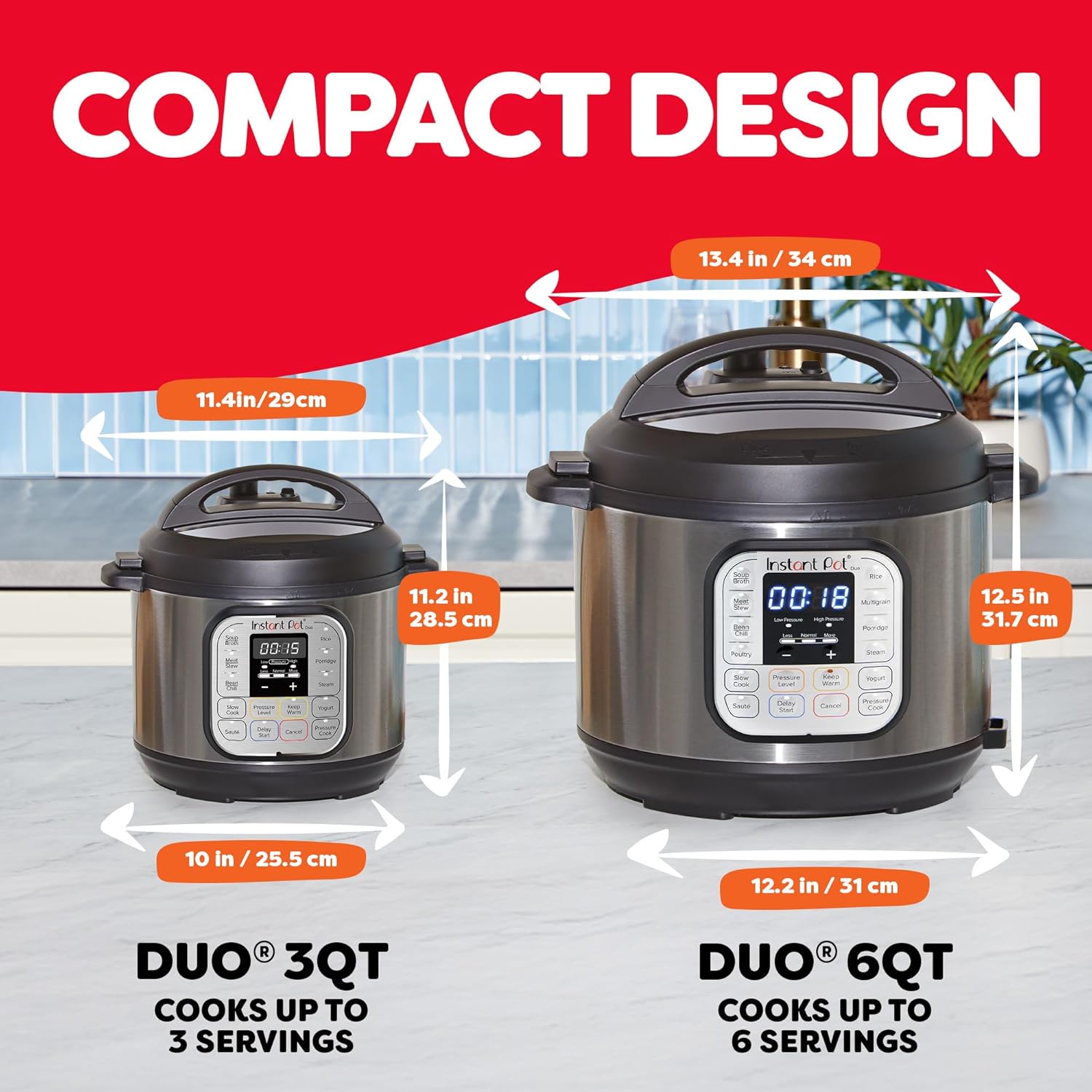Instant Pot 321 Duo 3 QT (2.6L), SS304 Stainless Steel Inner Pot