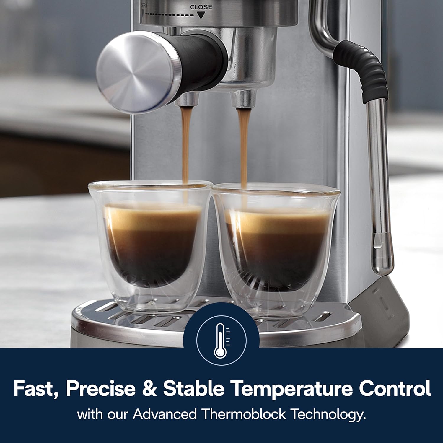De’Longhi Dedica Duo Cold Brew Espresso Machine with Milk Frother