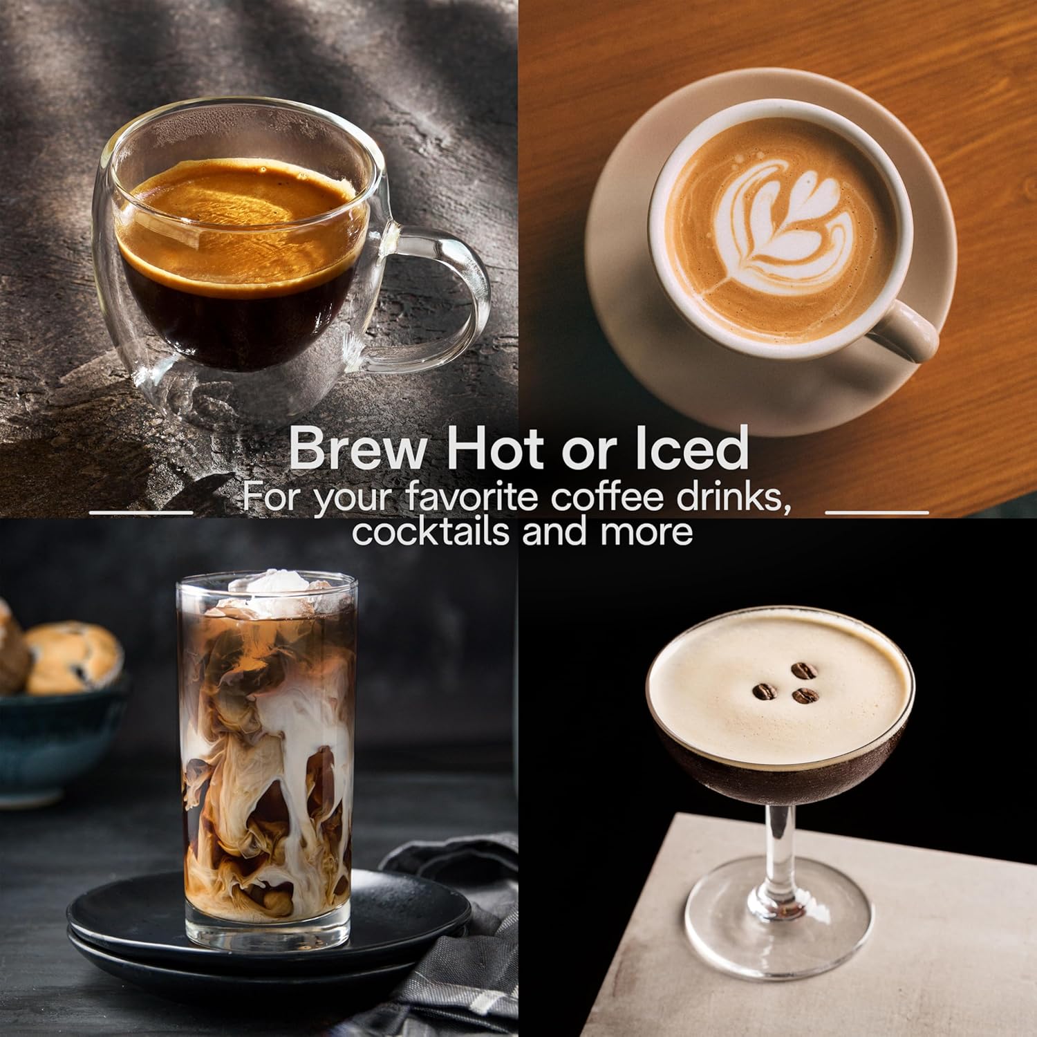 De’Longhi Dedica Duo Cold Brew Espresso Machine with Milk Frother