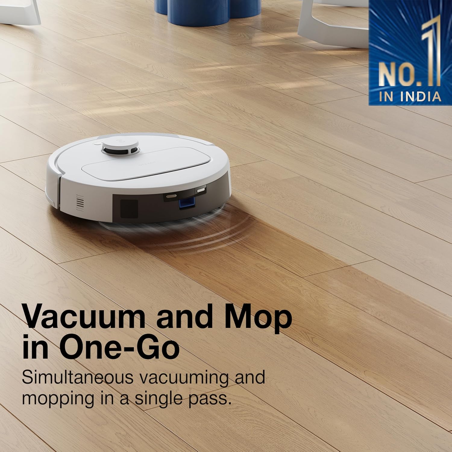 ECOVACS DEEBOT N30 Plus White 2 in 1 Robot Vacuum & Mop