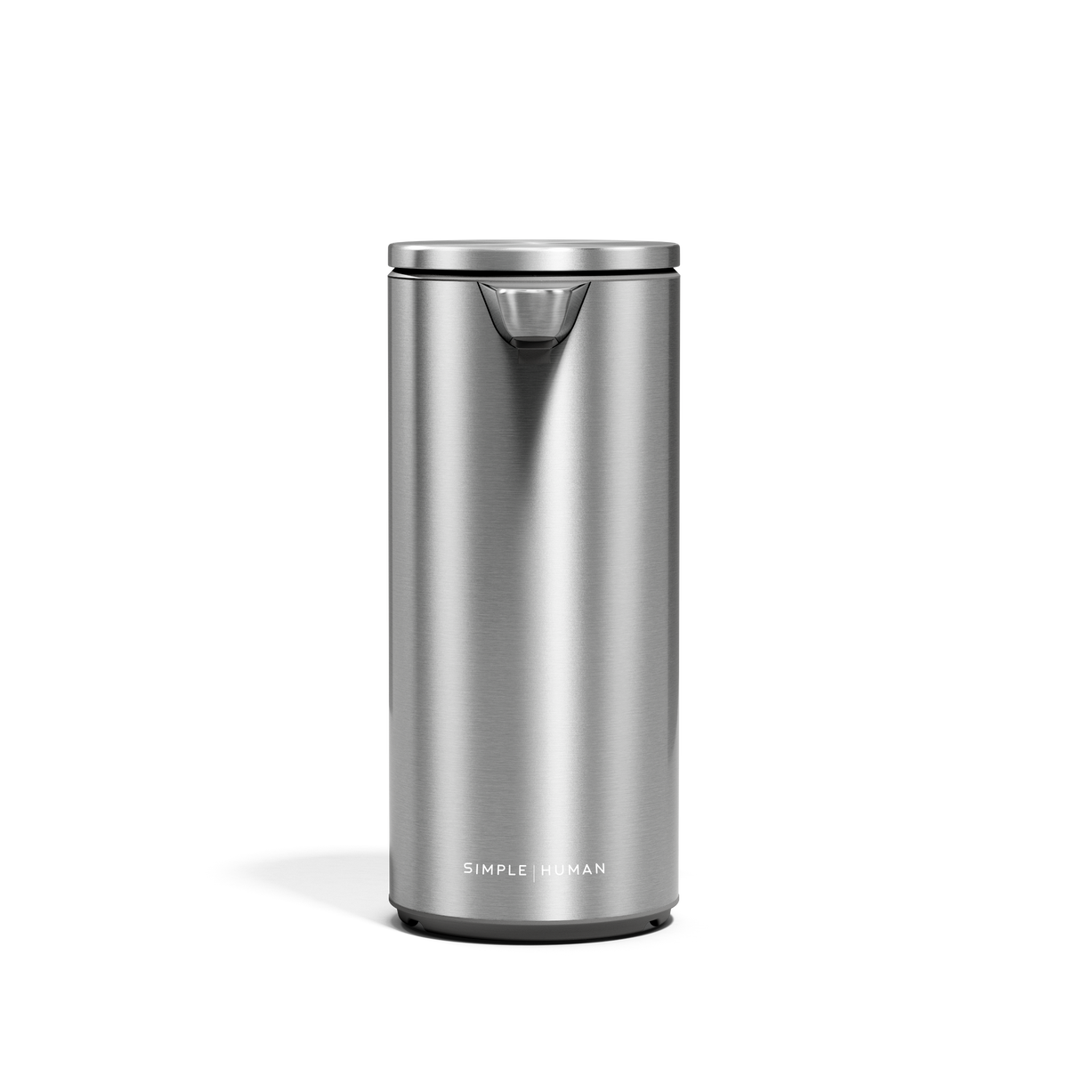 Simplehuman 9 oz rechargeable liquid sensor pump in brushed stainless steel