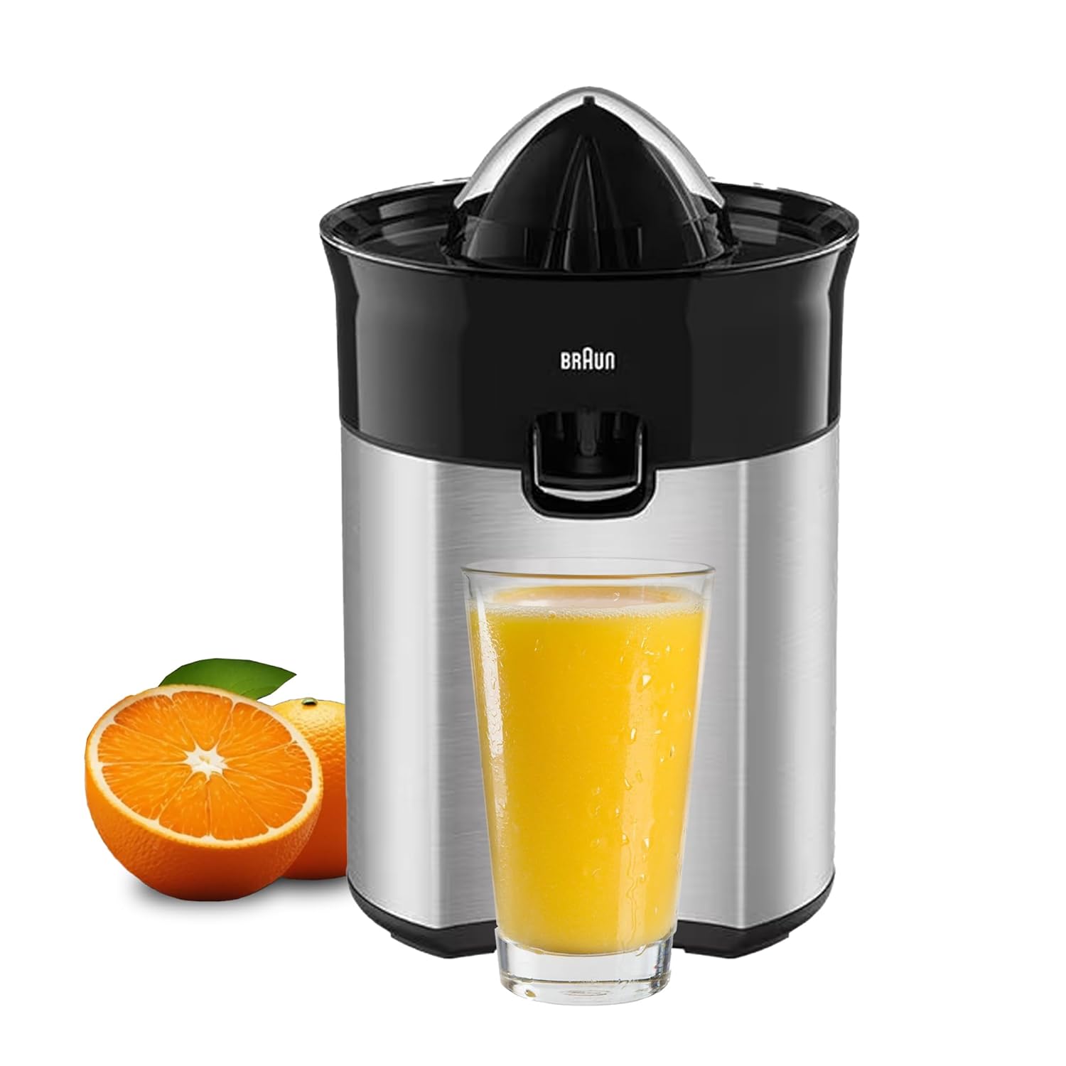 Braun CitrusQuick 5 CJ5050 citrus juicer with XL spout and universal press cone