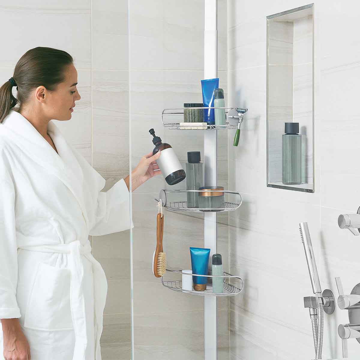 Simplehuman Tension Shower Caddy (Extends from 6 Ft to 9 Ft)