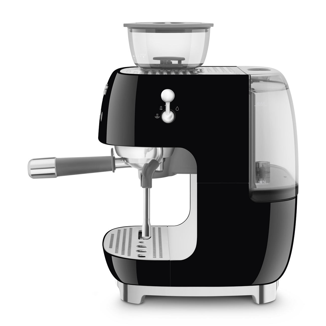 Smeg Cream manual espresso coffee machine with built-in grinder EGF03