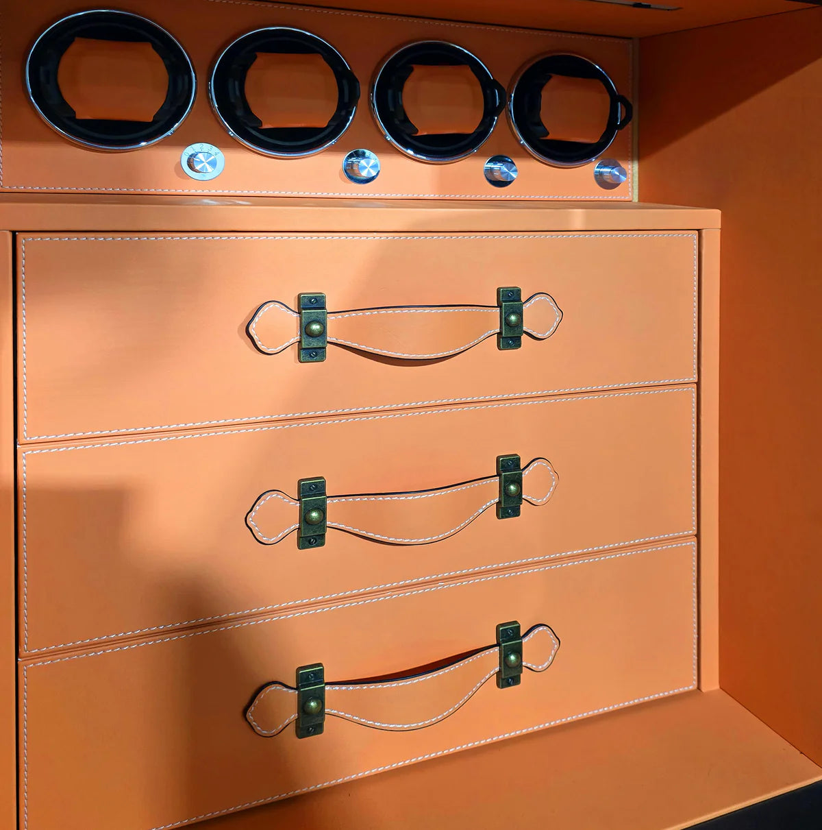 Elite XS - Safe Locker - Orange Leather