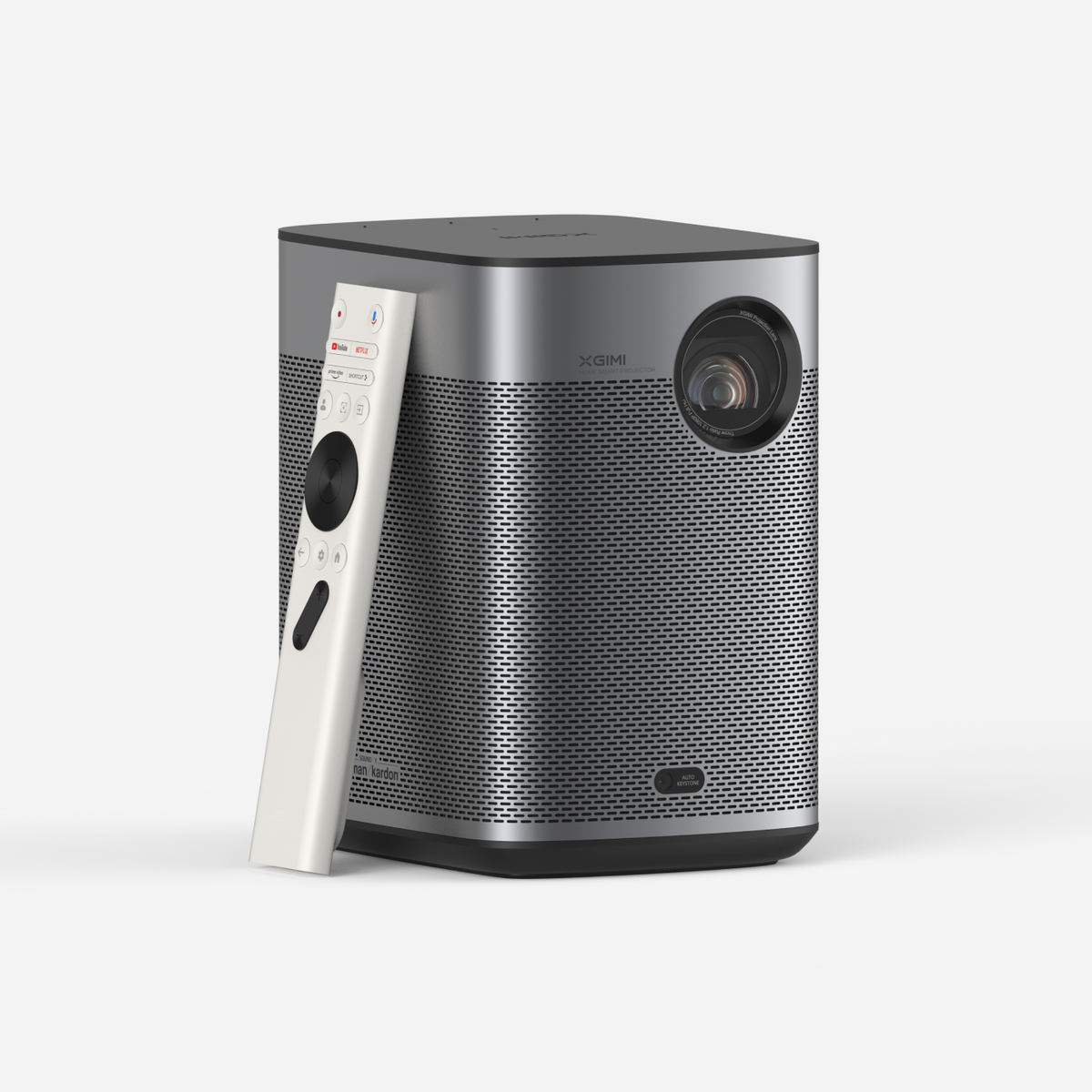 XGIMI Halo+ GTV portable projector with Google TV, front view