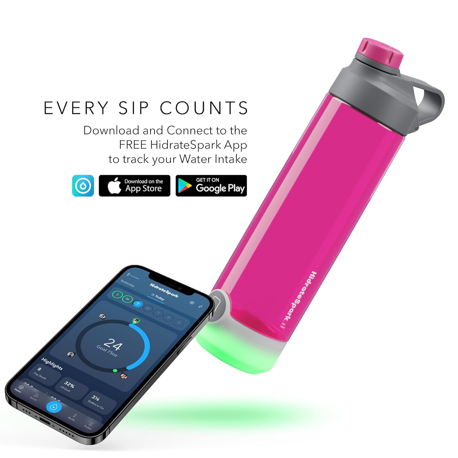 Hidrate Spark Chug Smart Water Bottle