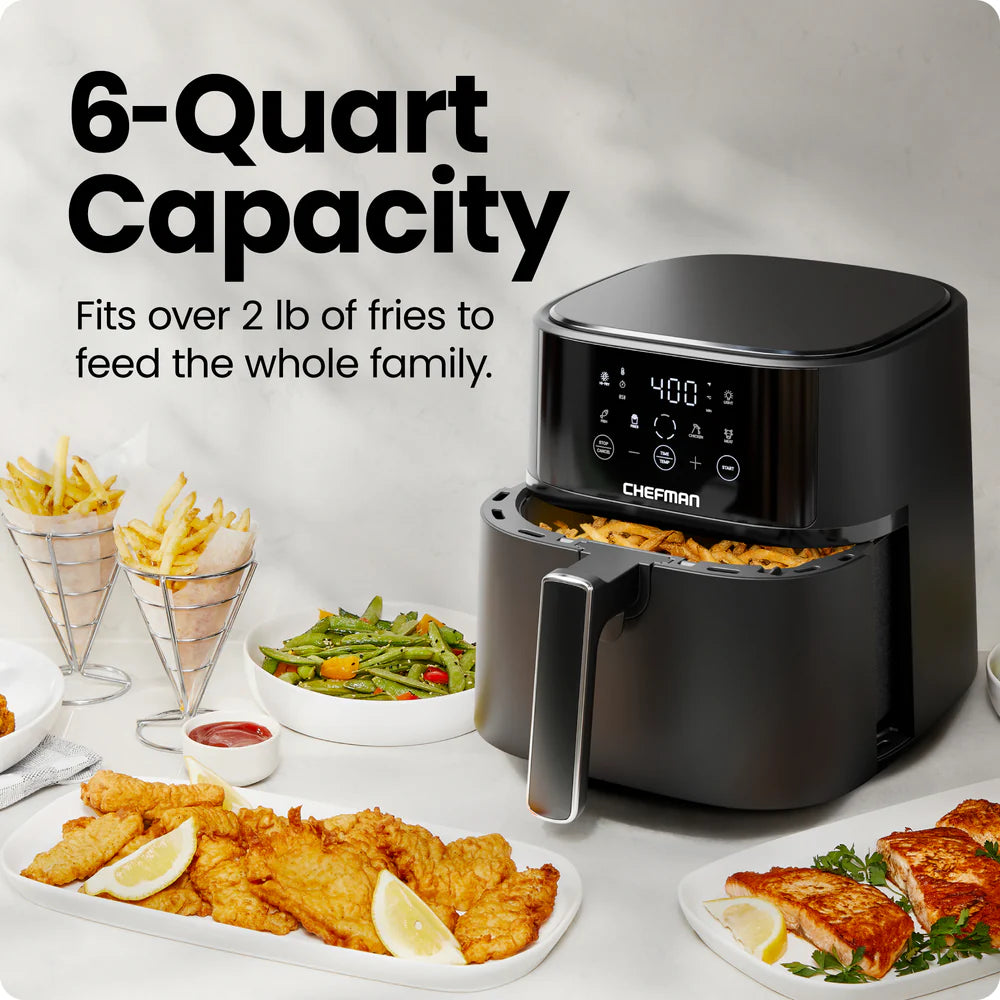 Chefman TurboFry® Touch 6Qt Digital Air Fryer