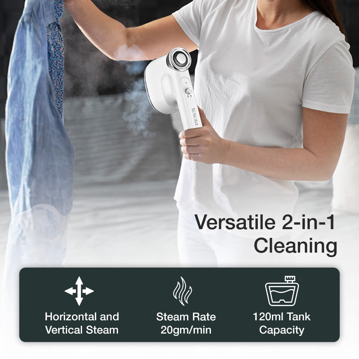 Tesora Handheld Garment Steamer 1200W