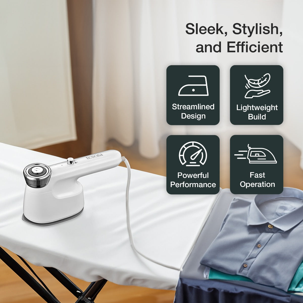 Tesora Handheld Garment Steamer 1200W
