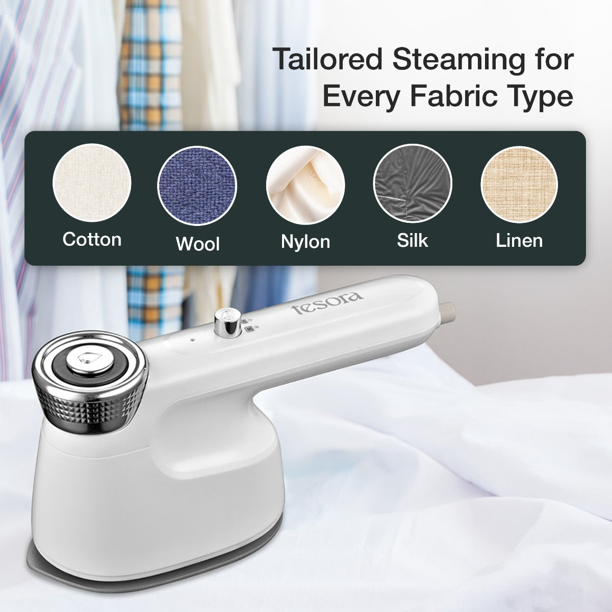 Tesora Handheld Garment Steamer 1200W