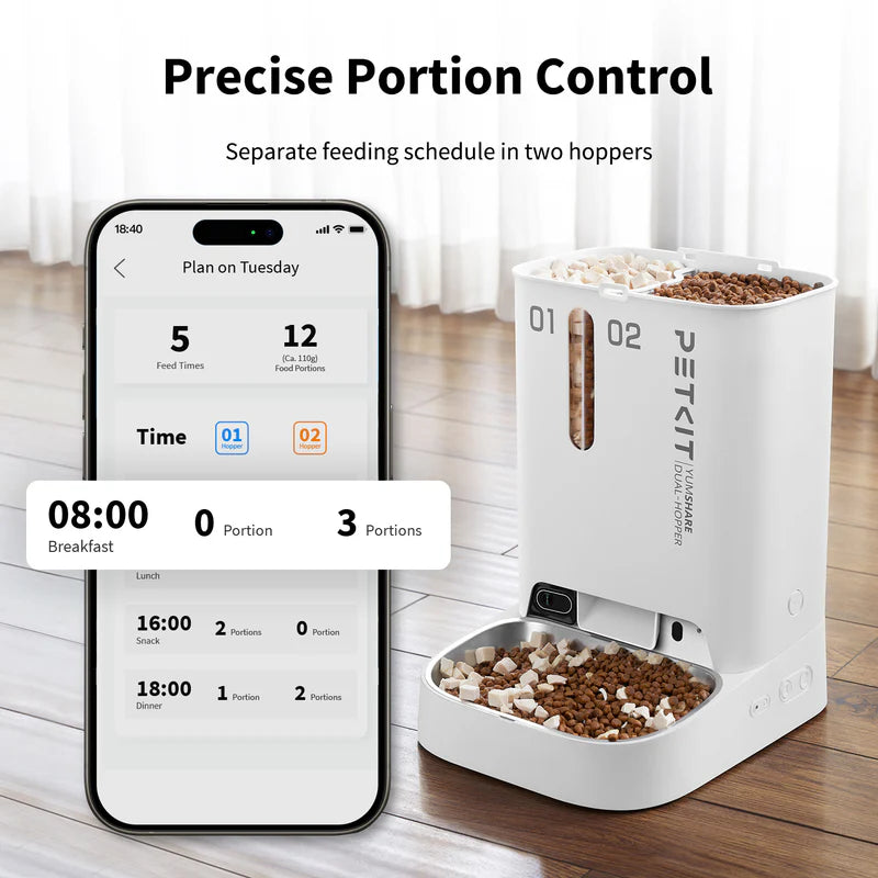 Petkit YumShare Dual-hopper Automatic Feeder with Camera